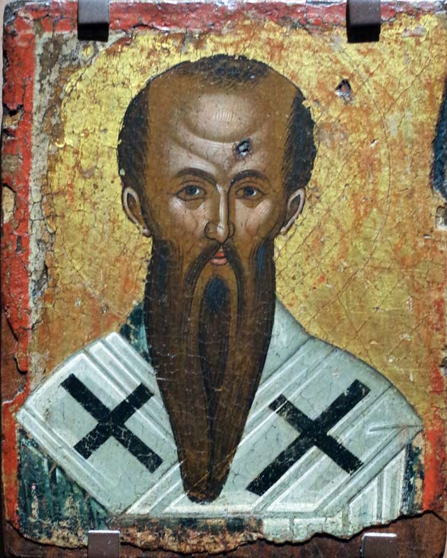 Ikone mit dem Bild des hl. Basilius