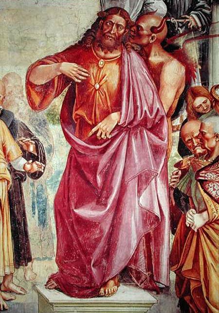 Ausschnitt aus dem Gemälde Signorellis über den lehrenden Antichrist