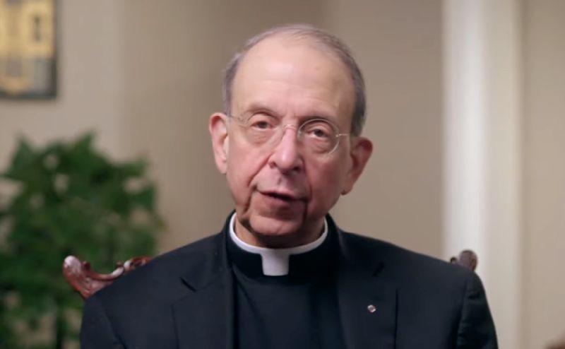 Porträtphoto des Erzbischofs aus einem Screenshot